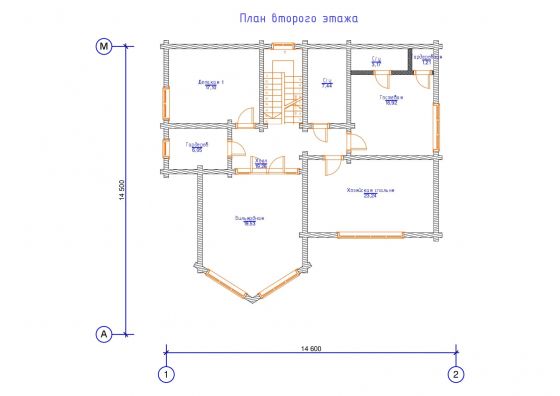 Базовые планировки Дом из клееного бруса Чемал 2