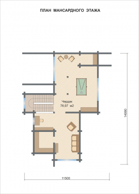 Базовые планировки Дом из клееного бруса Солнечногорский район 3
