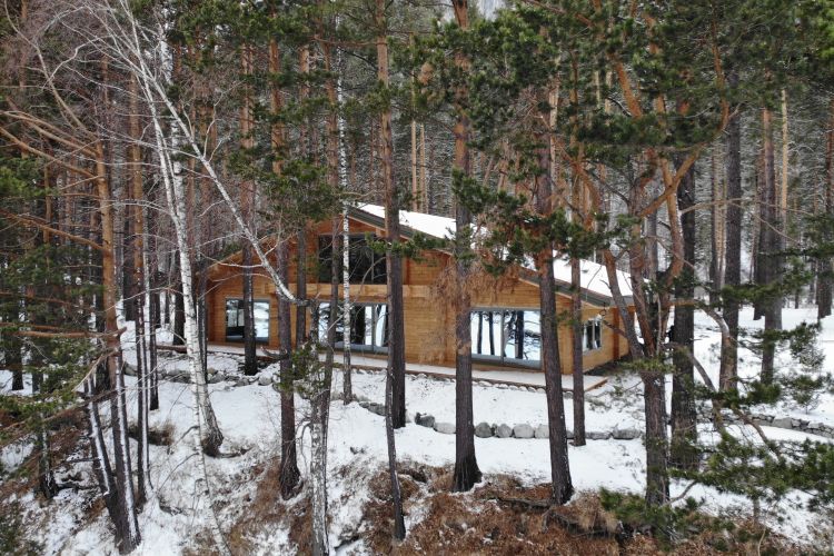 Дом из клееного бруса туркомплекс на Алтае