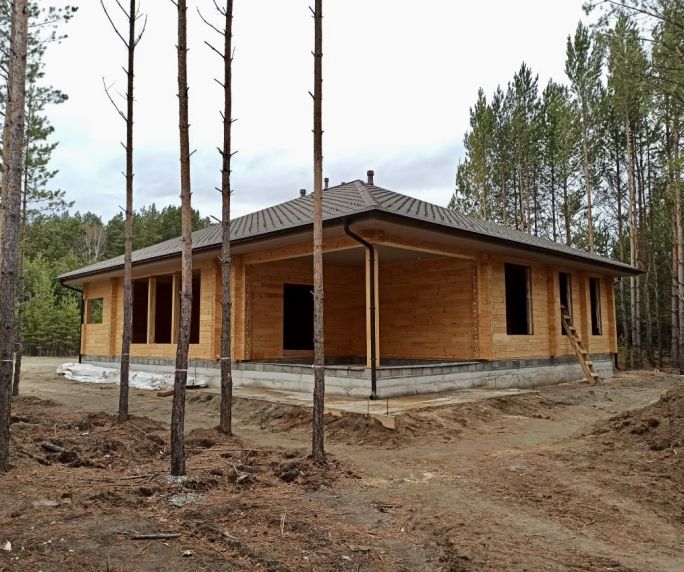 Дом из клееного бруса в Бийске