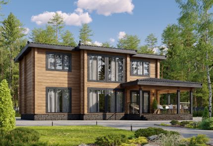 Дом из клееного бруса Прага