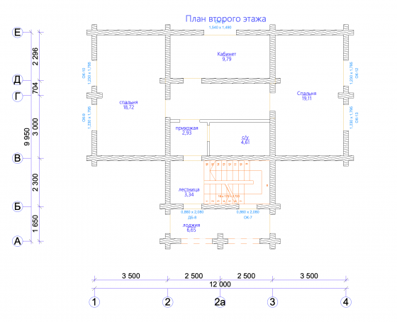 Базовые планировки Дом из клееного бруса Гальштатт 2