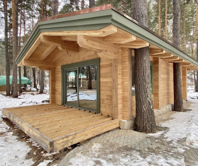 Дом из клееного бруса Гостиничный комплекс
